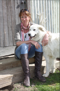 Jill Herron with Bella the dog